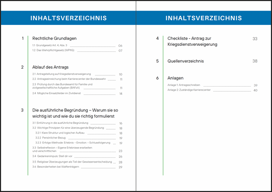 Leitfaden zur Kriegsdienstverweigerung [E-Book]: Dein Weg zur Kriegsdienstverweigerung – klar, verständlich, erfolgreich.